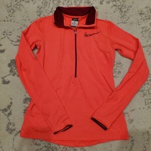 Nike Neon Pink Half Zip Running Top